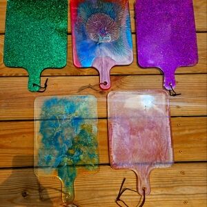 Hand-made resin cutting boards